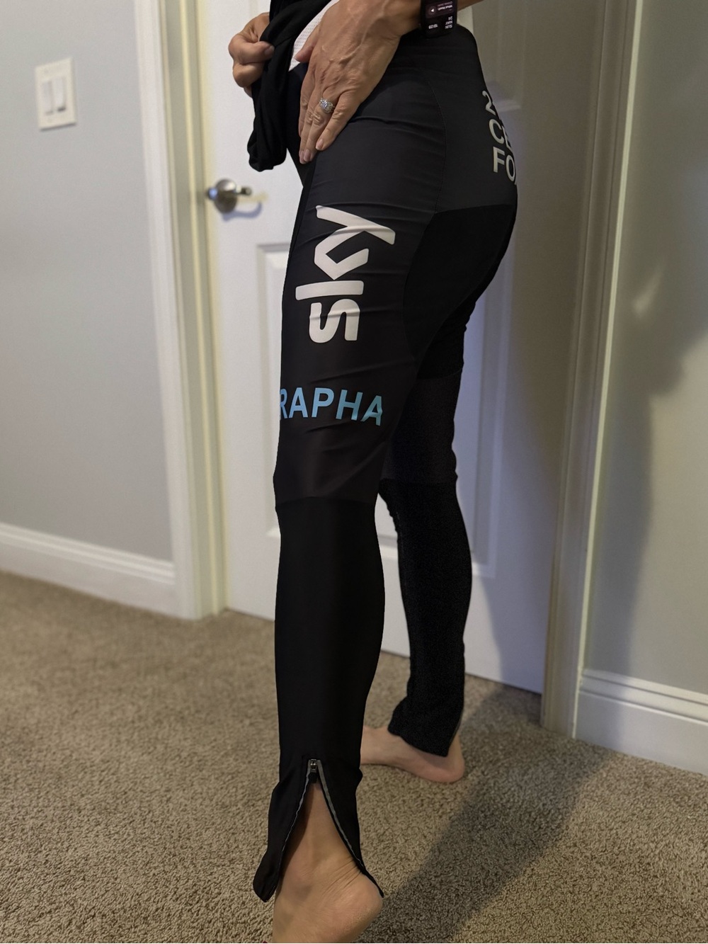 Rapha Team Sky 21st Century Fox Pro Cycling Bib Tights Padded L Logo Sportcore